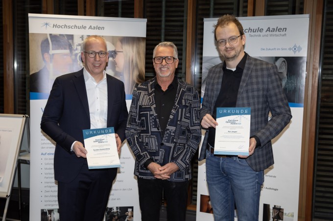 Torsten Dautzenberg und Kai Jaeger erhalten Karl Amon Optometry Award
